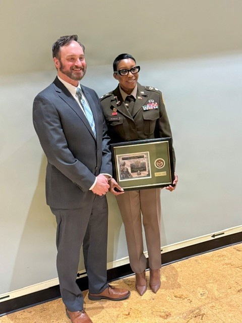 Lt. Col. Morgan receives award at Army's Annual Acquisition Awards Ceremony