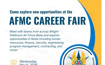Explore AFMC career opportunities at May 6 Career Fair