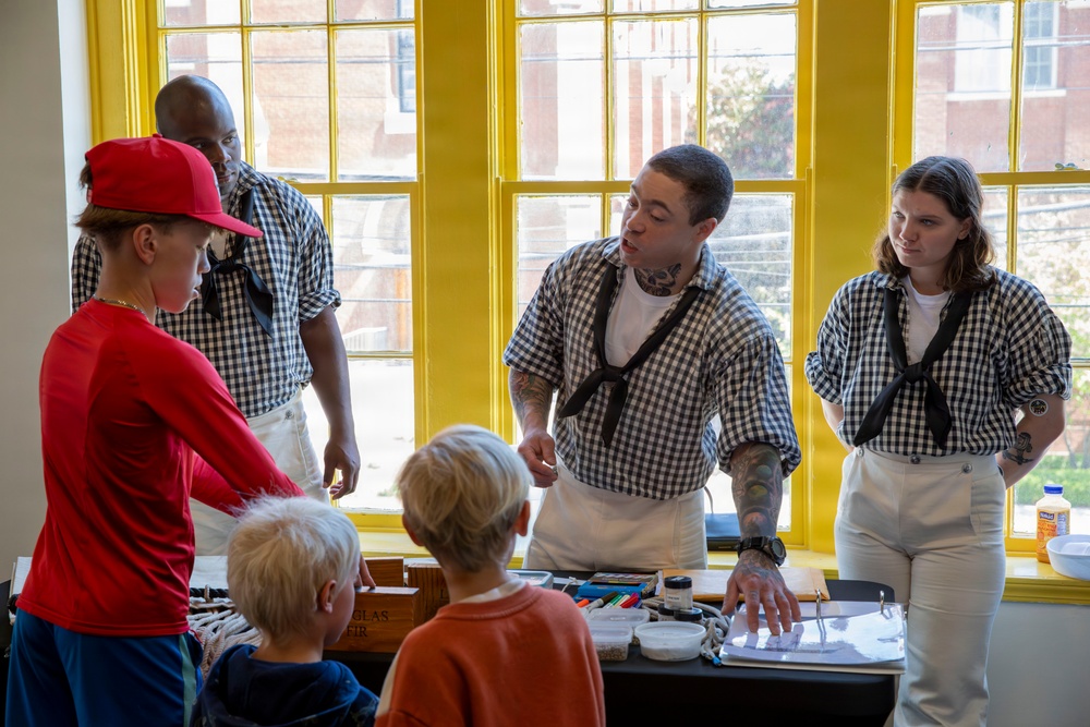 Sailors visit Lexington Children’s Museum