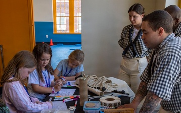 Sailors visit Lexington Children’s Museum