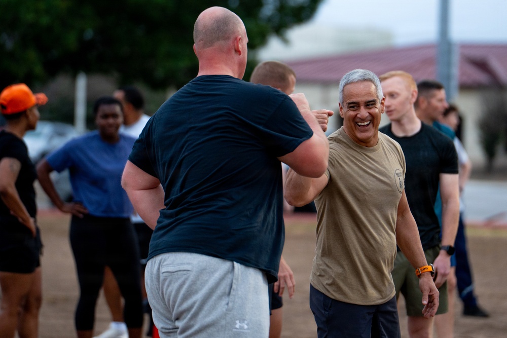 Physical Training with the troops