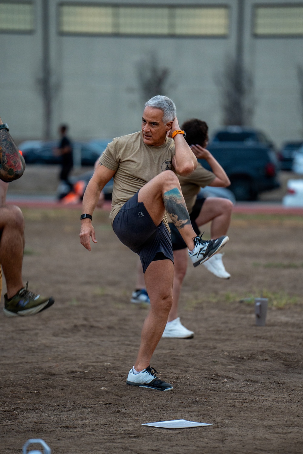 Physical Training with the troops