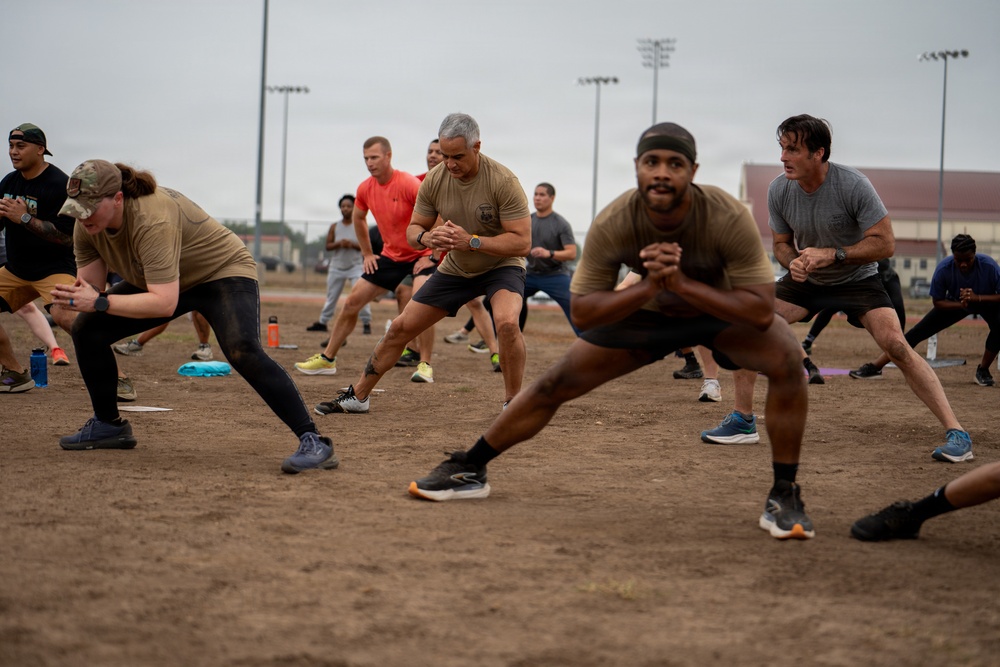 Physical Training with the troops