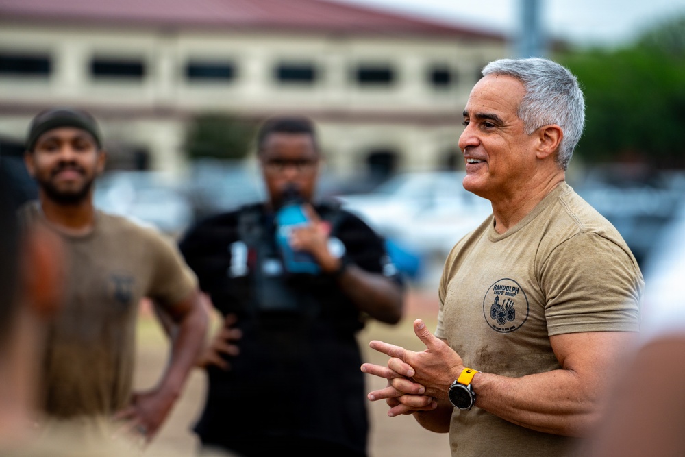 Physical Training with the troops