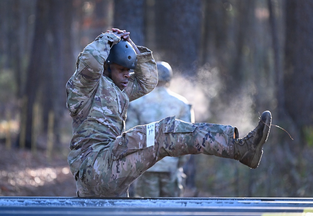 Special Forces Candidates Tackle Obstacle Course