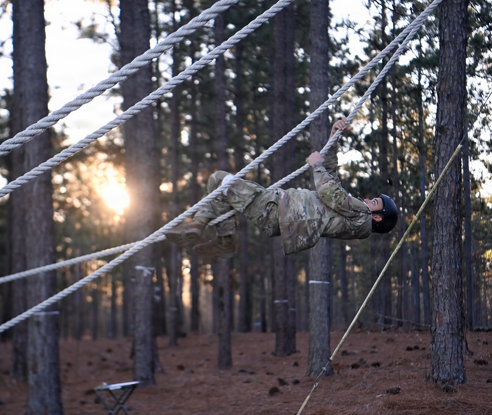 Special Forces Candidates Tackle Obstacle Course