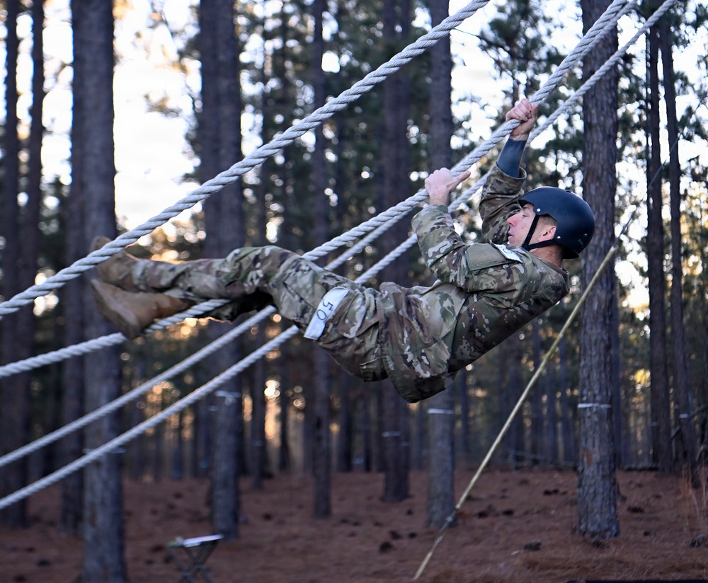 Special Forces Candidates Tackle Obstacle Course