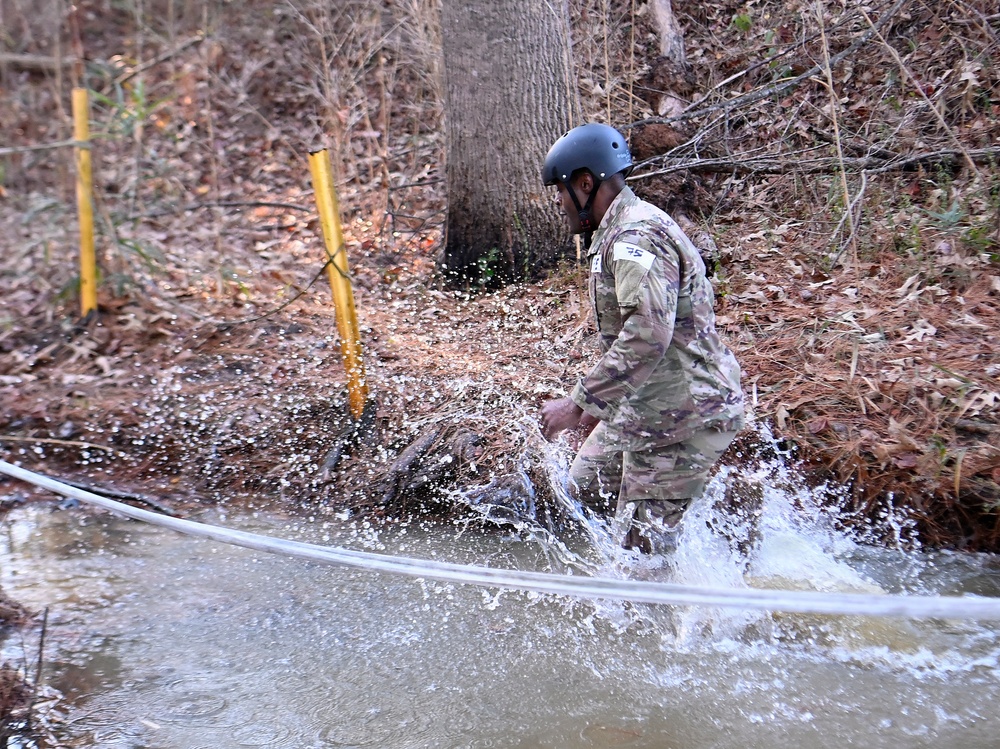 Special Forces Candidates Tackle Obstacle Course