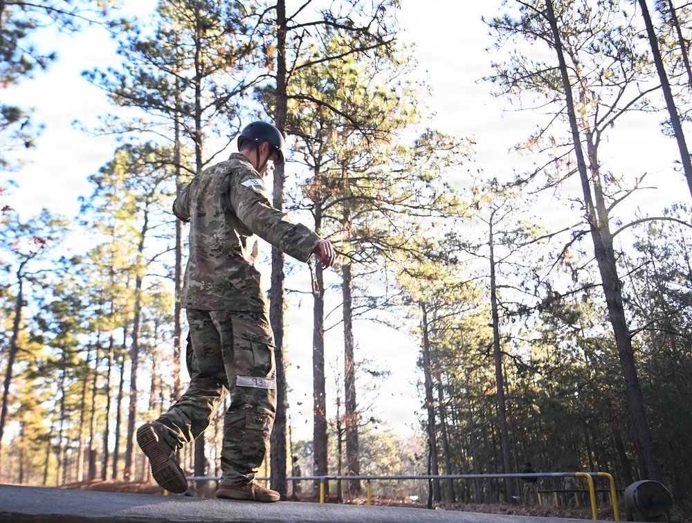 Special Forces Candidates Tackle Obstacle Course