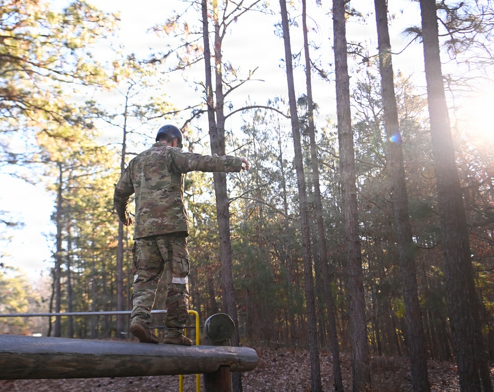 Special Forces Candidates Tackle Obstacle Course