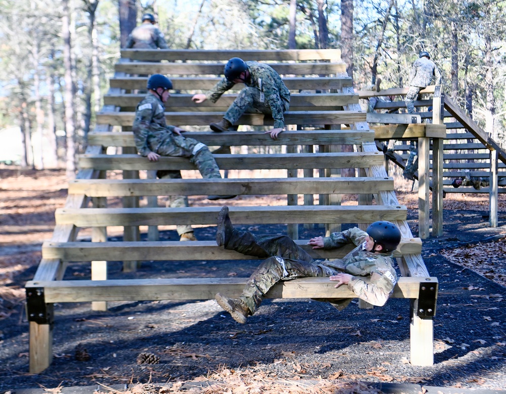 Special Forces Candidates Tackle Obstacle Course