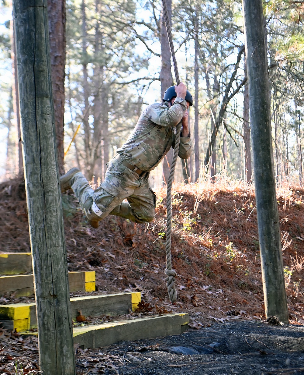Special Forces Candidates Tackle Obstacle Course