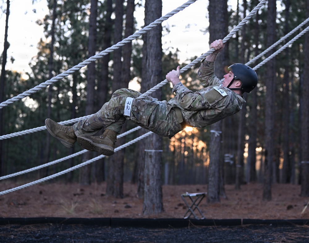 Special Forces Candidates Tackle Obstacle Course