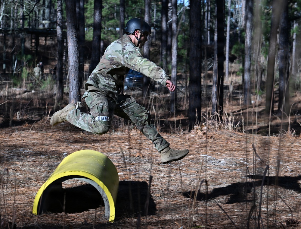 Special Forces Candidates Tackle Obstacle Course