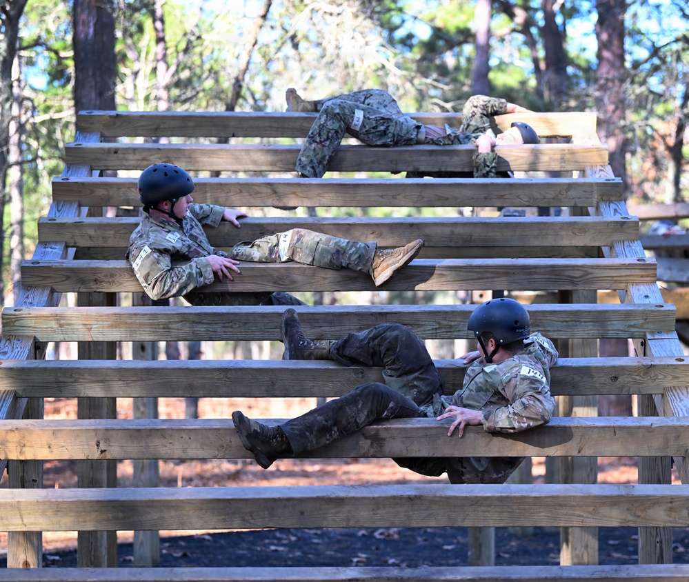 Special Forces Candidates Tackle Obstacle Course