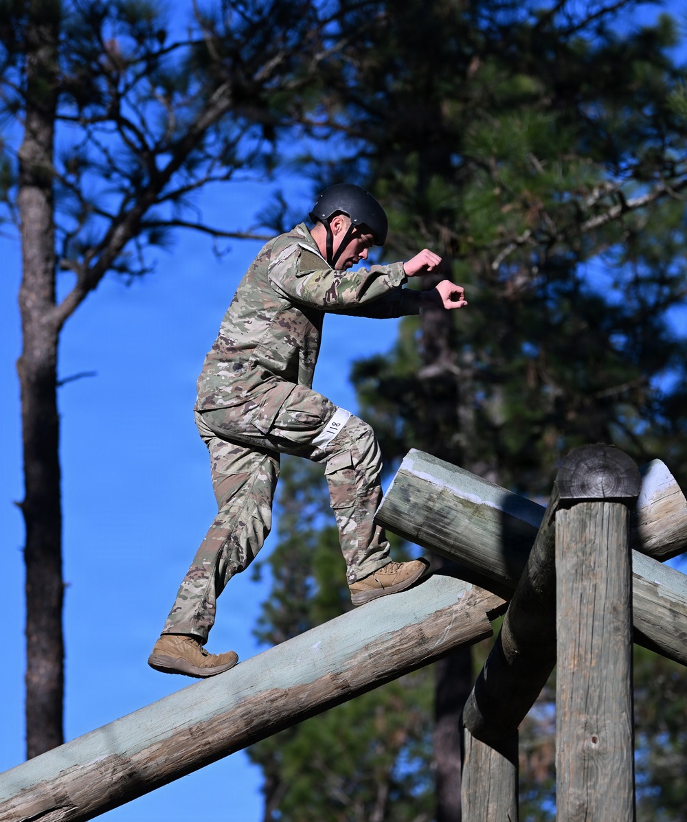 Special Forces Candidates Tackle Obstacle Course