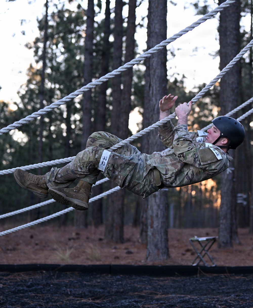 Special Forces Candidates Tackle Obstacle Course