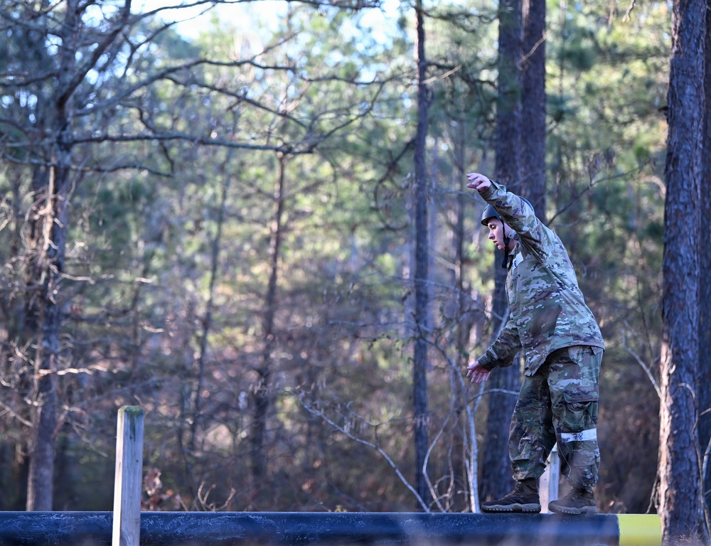 Special Forces Candidates Tackle Obstacle Course
