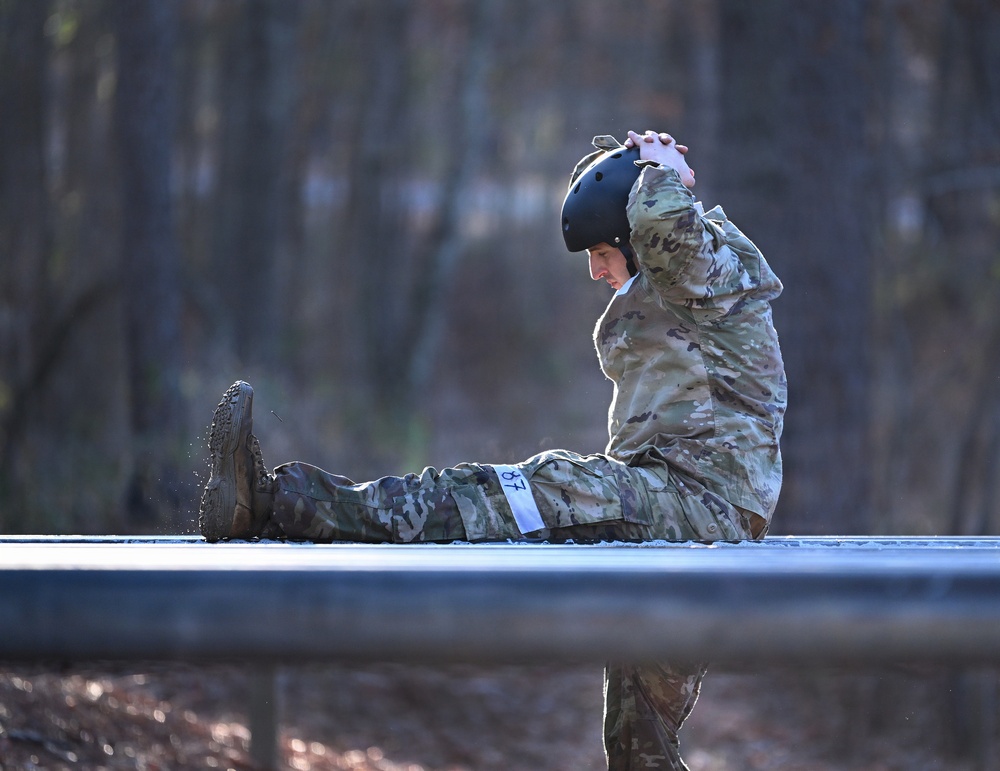 Special Forces Candidates Tackle Obstacle Course