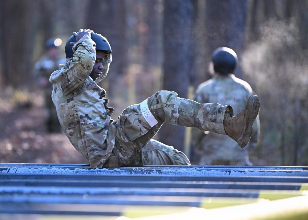 Special Forces Candidates Tackle Obstacle Course