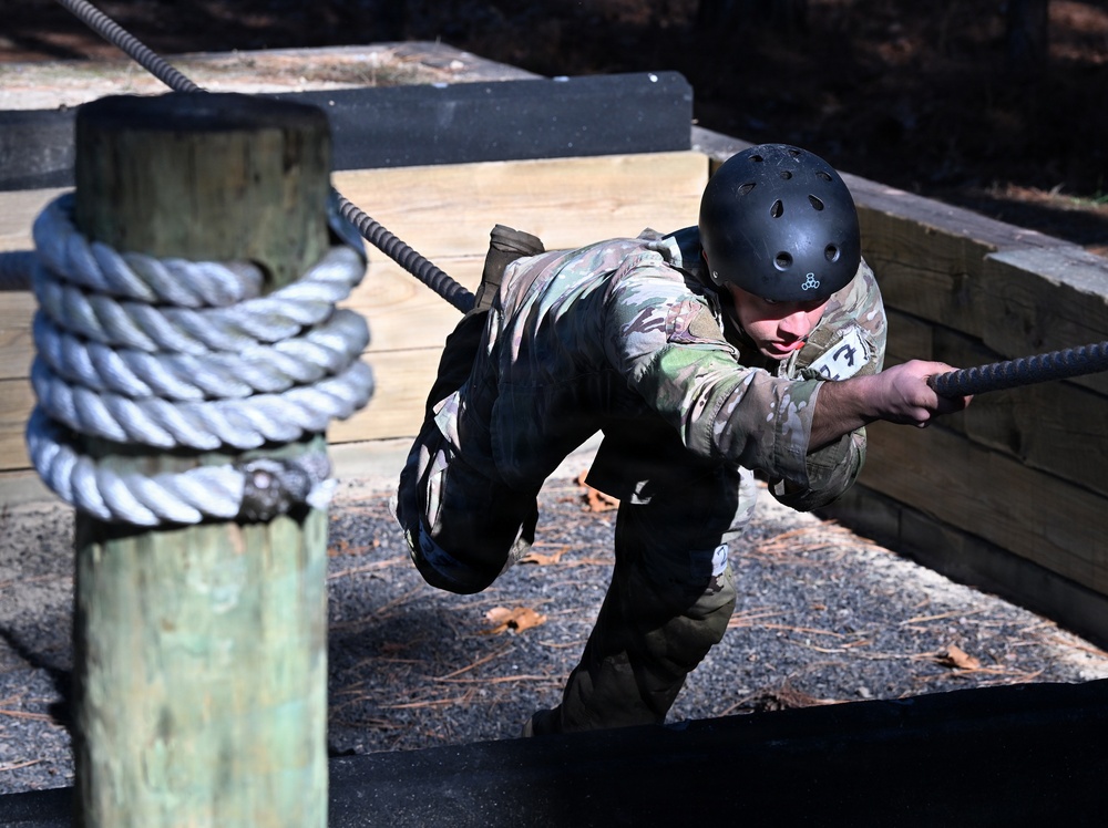 Special Forces Candidates Tackle Obstacle Course