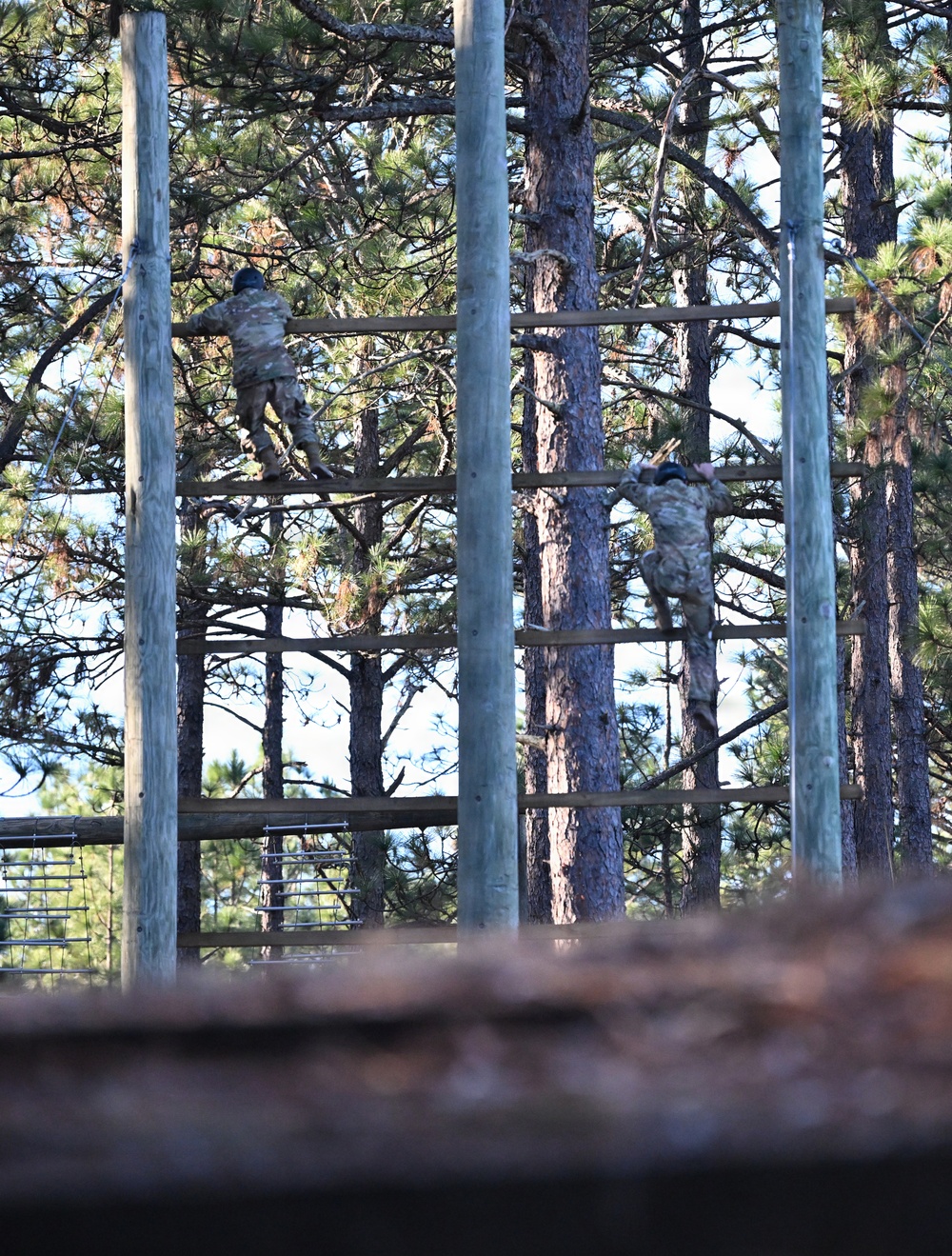 Special Forces Candidates Tackle Obstacle Course