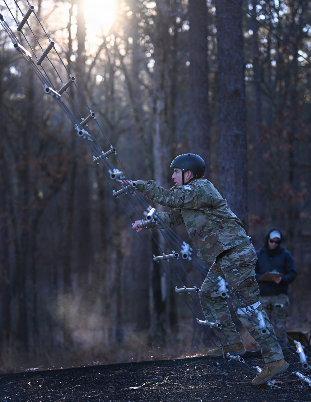 Special Forces Candidates Tackle Obstacle Course