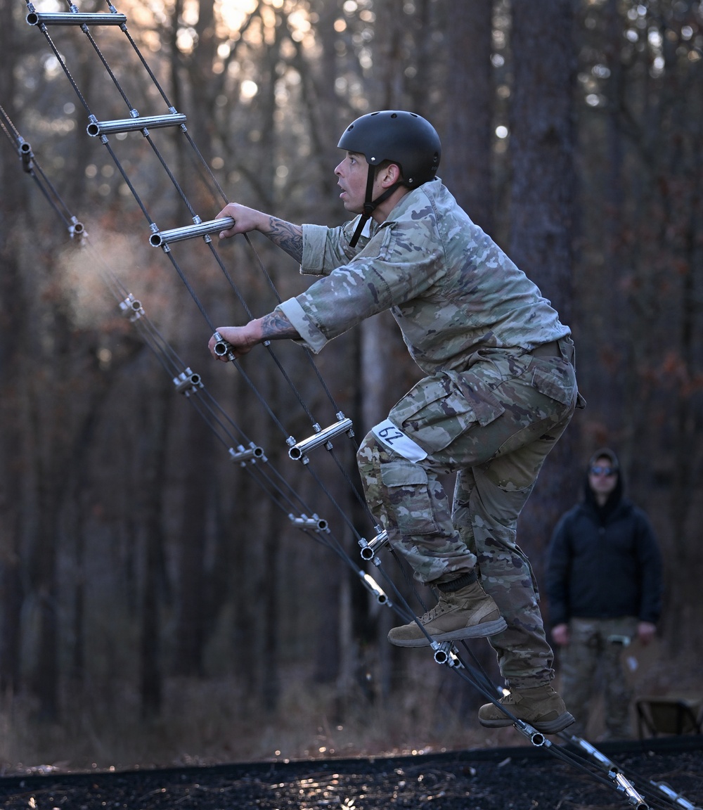 Special Forces Candidates Tackle Obstacle Course