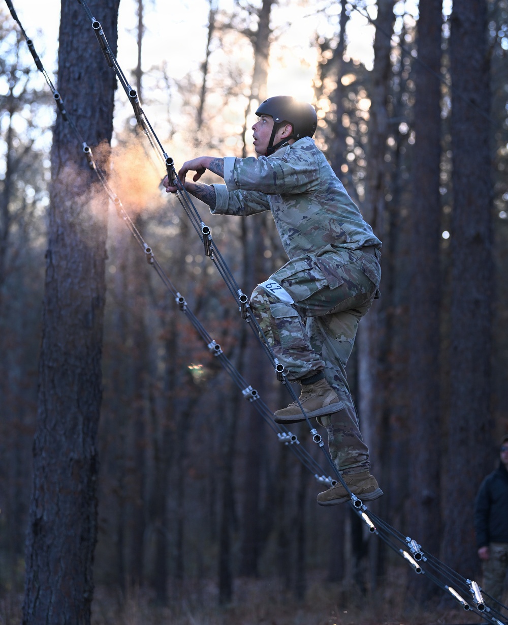 Special Forces Candidates Tackle Obstacle Course