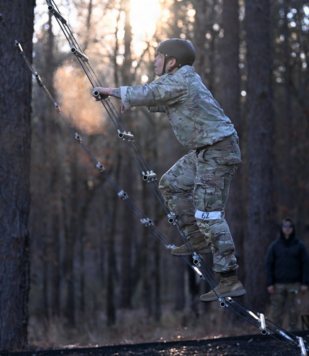 Special Forces Candidates Tackle Obstacle Course