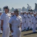 USS Carl Vinson (CVN 70) conducts dress uniform inspection