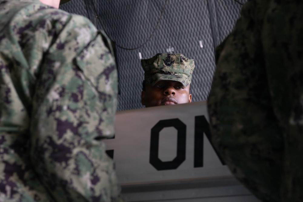 AFMAO and U.S. Navy Honor Guard ground training
