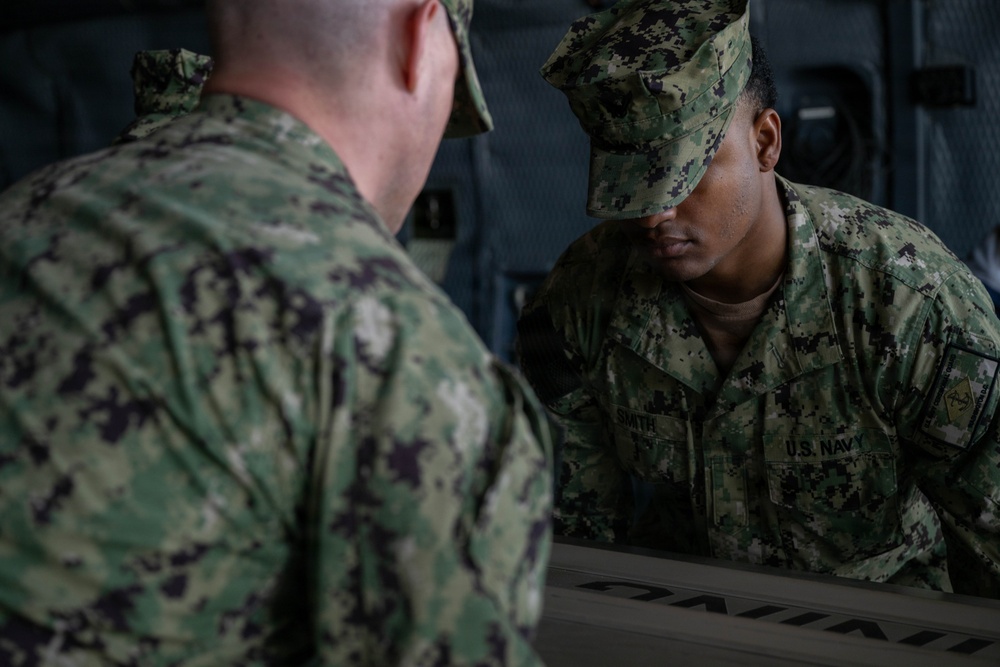 AFMAO and U.S. Navy Honor Guard ground training
