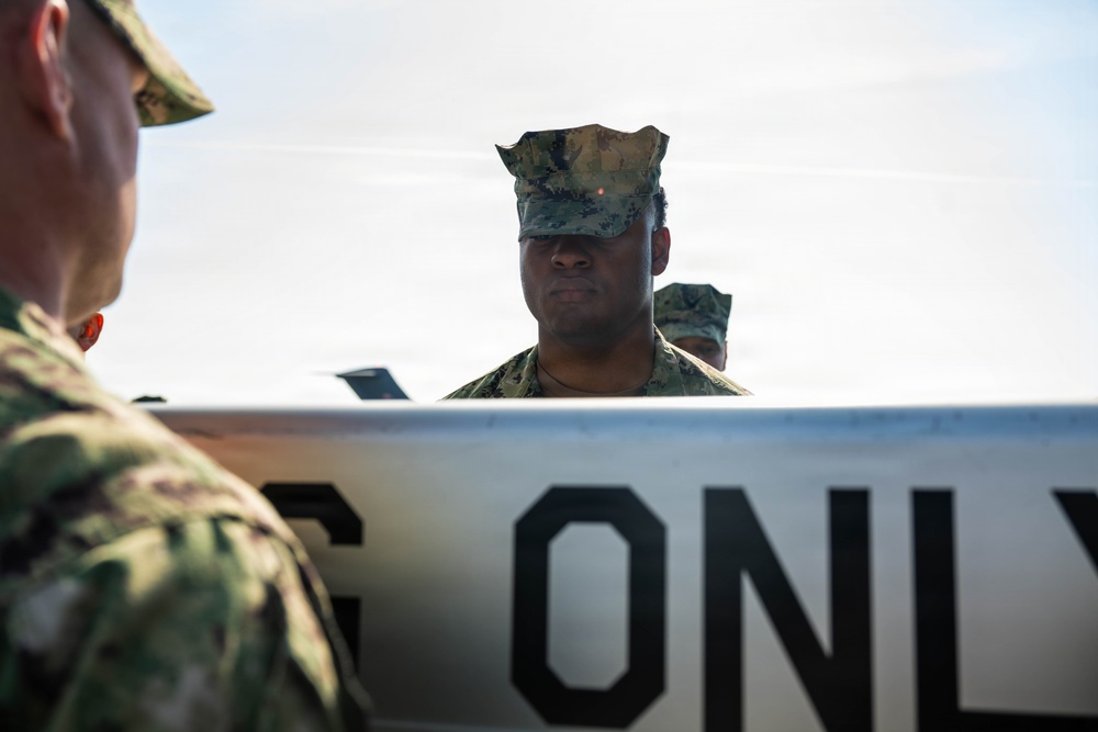 AFMAO and U.S. Navy Honor Guard ground training