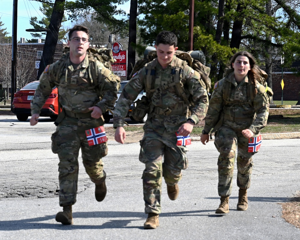 NH military cadets finish together, strong at Norwegian Foot March