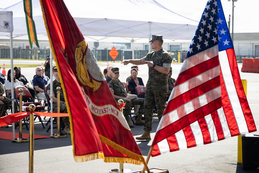 SMMC Ruiz attends Camp Lejeune Class II Logistics Facility ribbon cutting