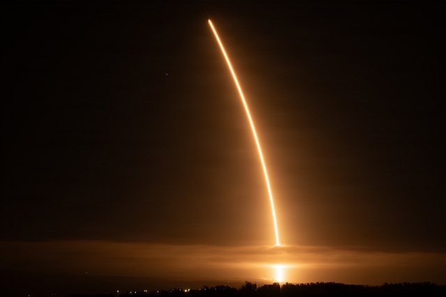 Starlink 17-27 Mission Launches from Space Launch Complex 4 at Vandenberg Space Force Base