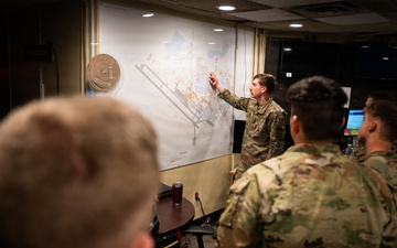 The 5th Security Forces Squadron exchanges job knowledge with the Army’s 816th Military Police Company during joint training