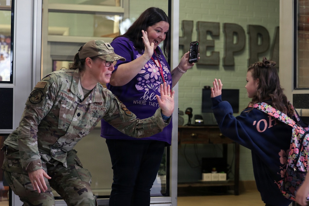 Purple Up Day at Sheppard Elementary