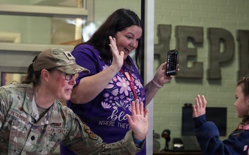 Purple Up Day at Sheppard Elementary