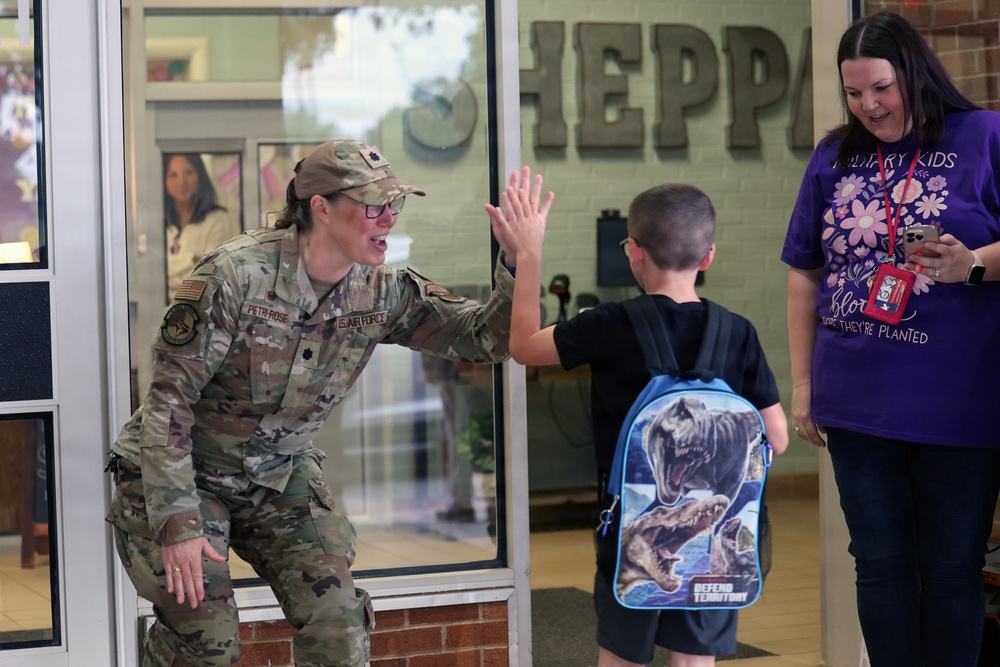 Purple Up Day at Sheppard Elementary