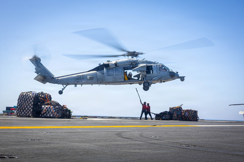 USS Gerald R. Ford (CVN 78) Replenishment-at-Sea Operations