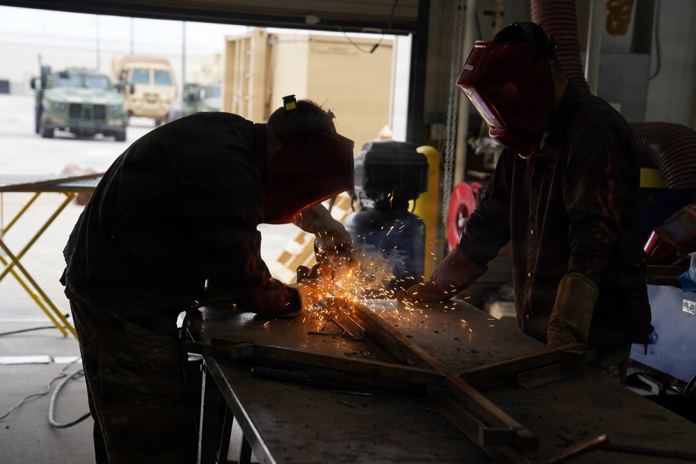 Strike Brigade Soldiers Forge Mission Readiness with Custom Welding Operations