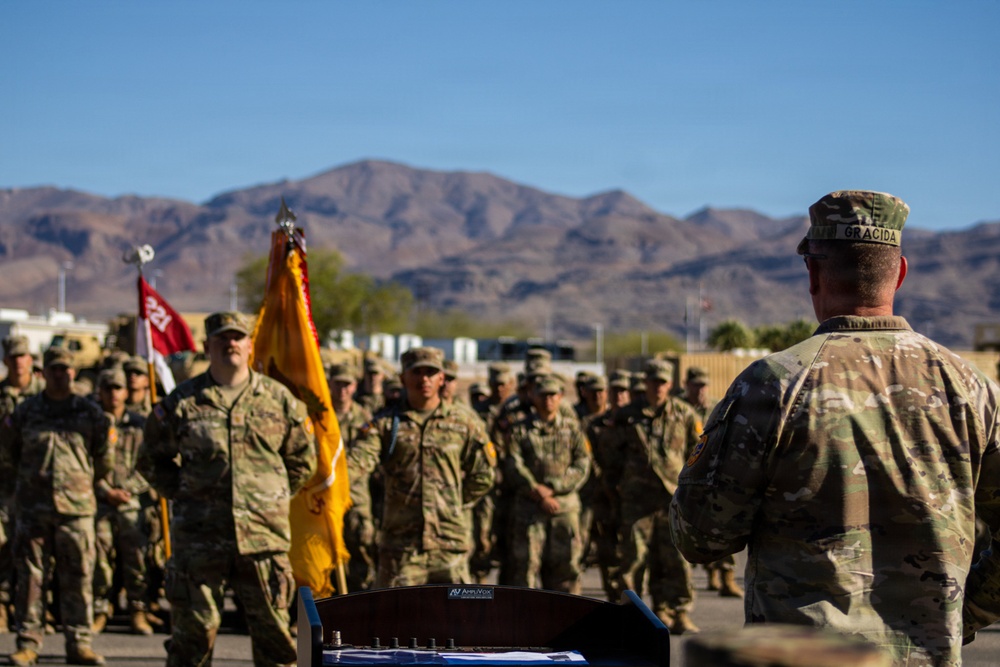 Nevada Army Guard 'turns blue' to symbolize mobile infantry transition