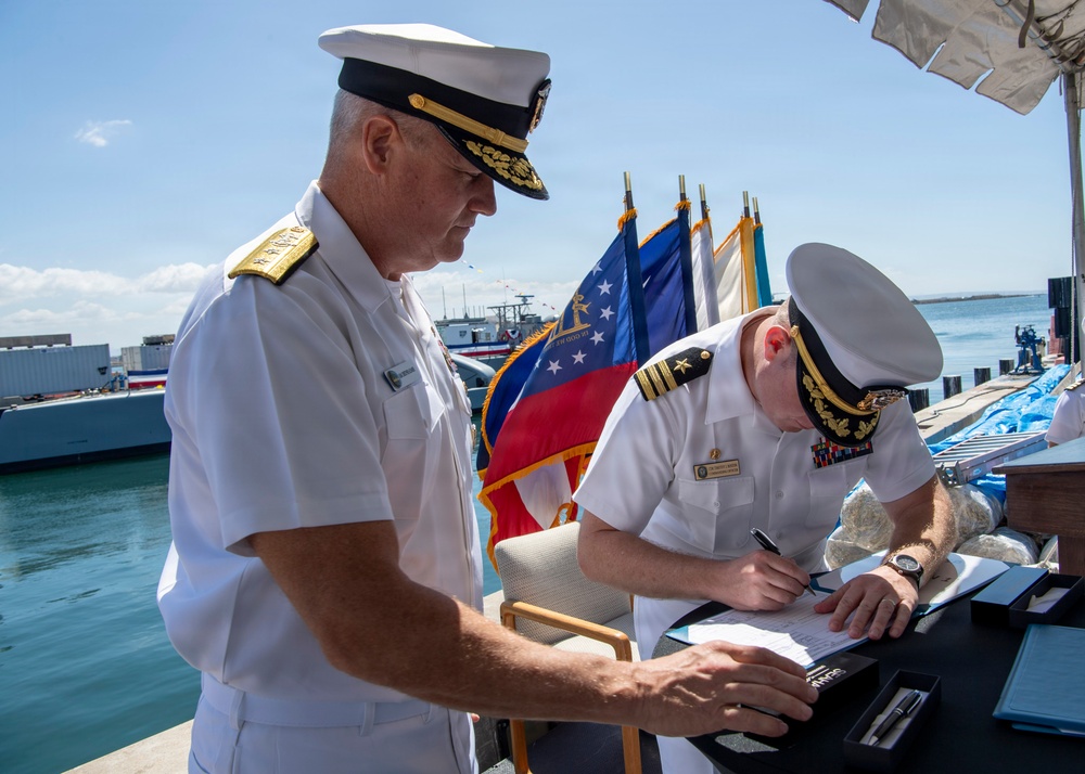 Seahawk Unmanned Surface Vessel Transferred to Fleet During Signing Ceremony