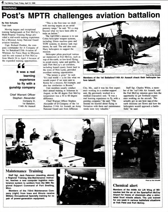 This Month in Fort McCoy History — April