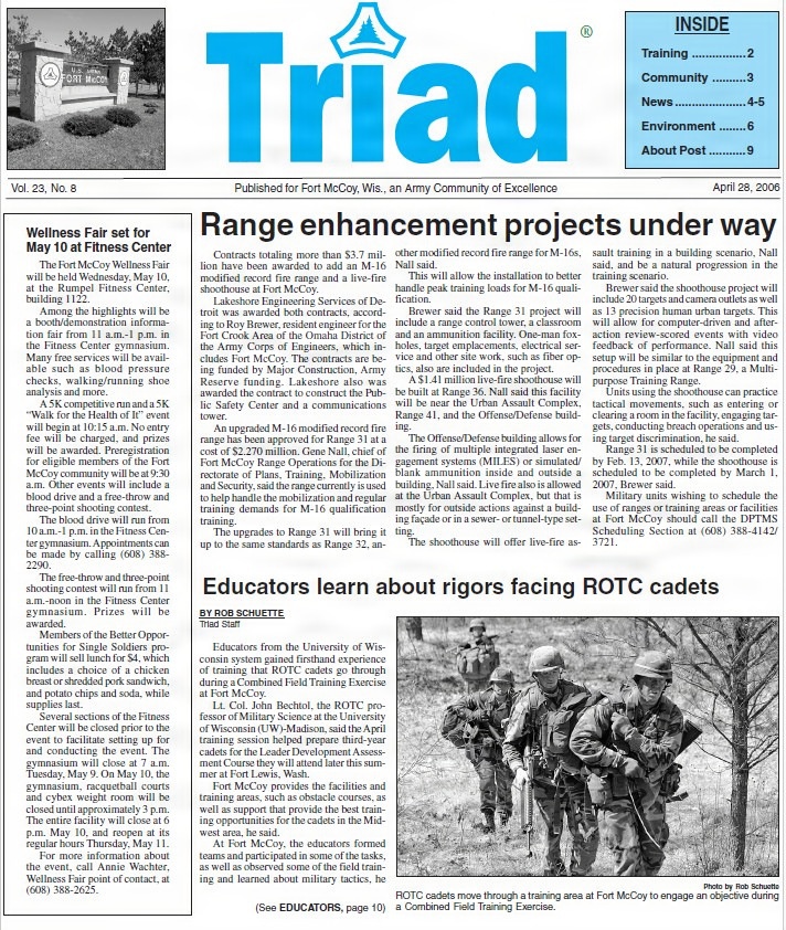 This Month in Fort McCoy History — April