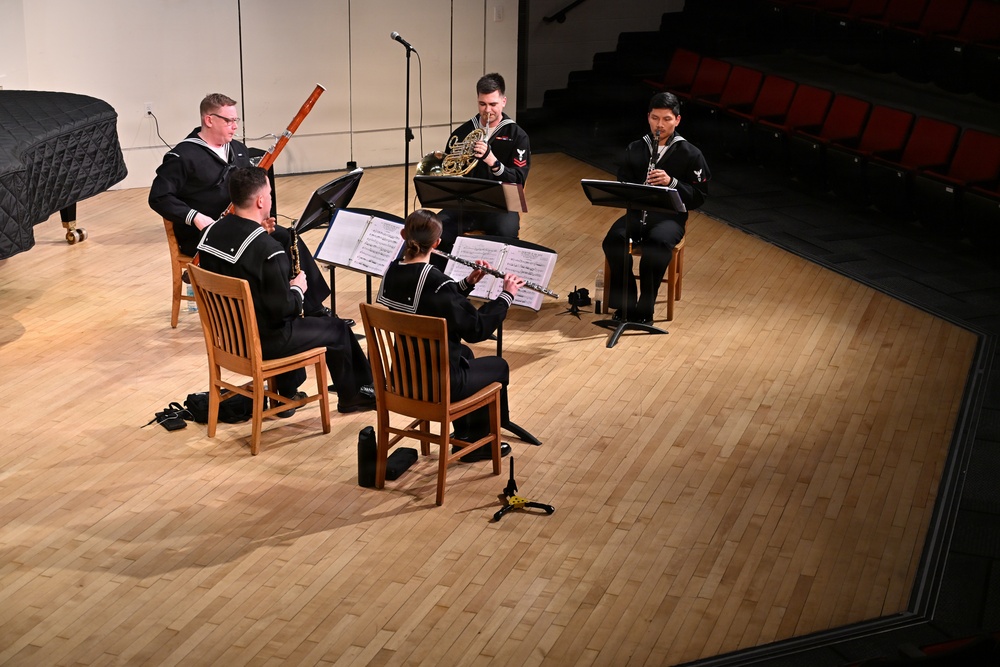 Navy Band Northwest's Woodwind Quintet at University of North Dakota