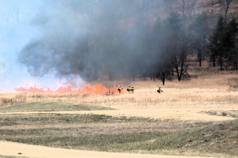 Spring prescribed burns renew training lands, ecosystems at Fort McCoy
