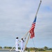 USS Theodore Roosevelt Morning Colors